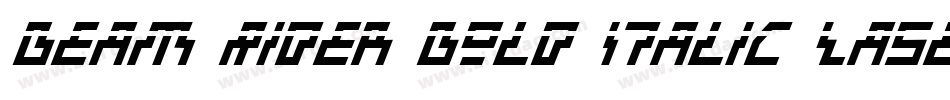 Beam Rider Bold Italic Laser字体转换